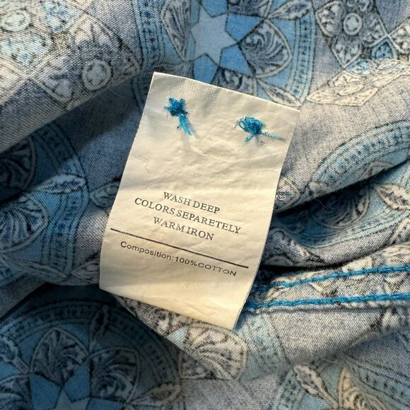 Barabas Shirt Men's‎ 2XL Geometric Long Sleeve All Over Print Cotton Preppy - Picture 6 of 8